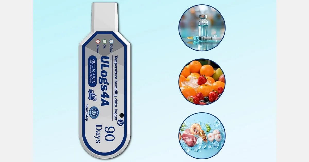 Даталоггер ULogs4A для холодовой цепи: до 300 дней автономно