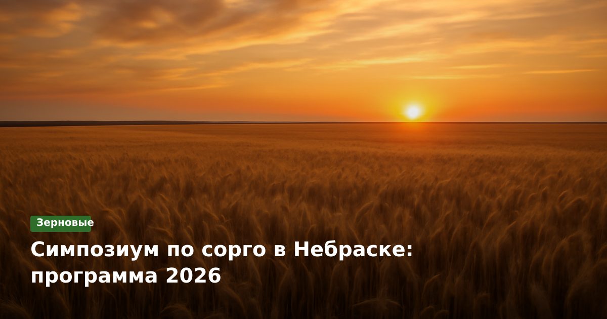 Симпозиум по сорго в Небраске: программа 2026