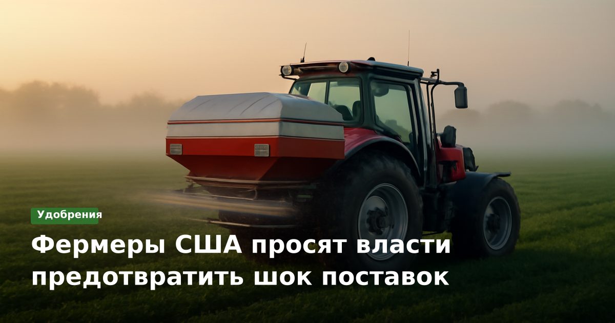 Фермеры США просят власти предотвратить шок поставок