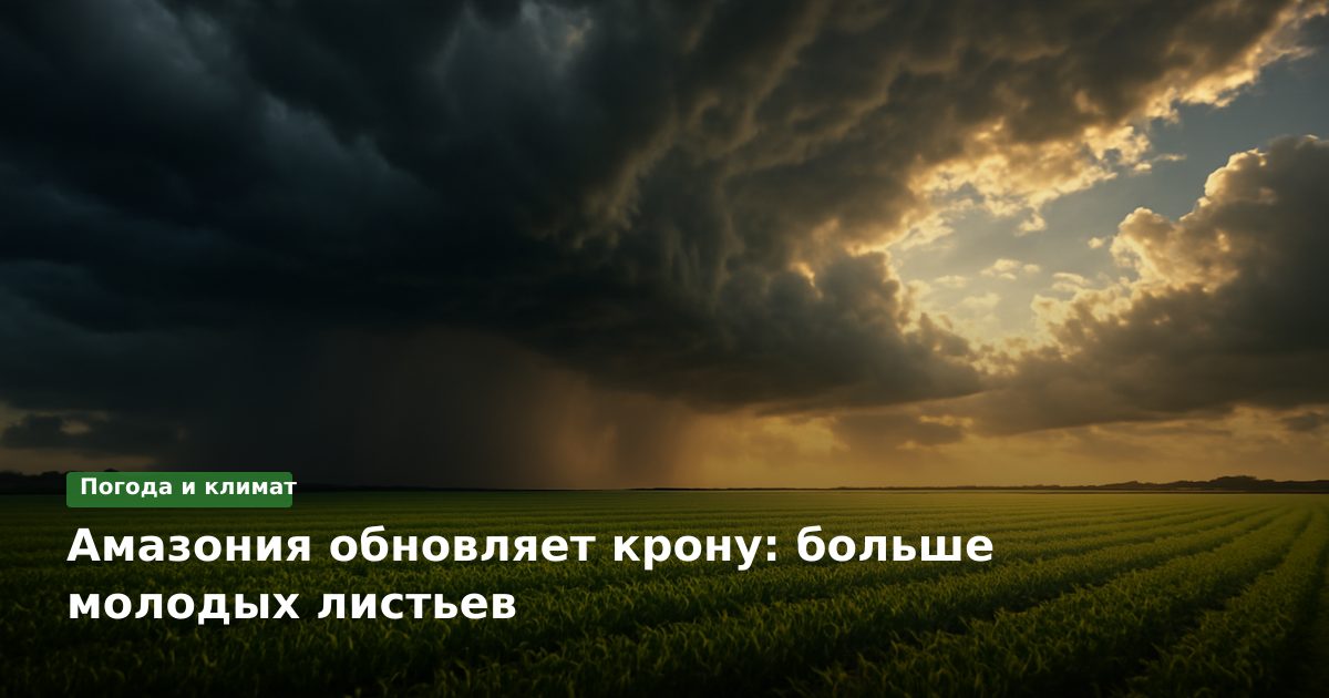 Амазония обновляет крону: больше молодых листьев