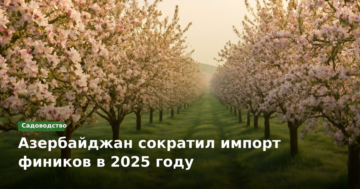 Азербайджан сократил импорт фиников в 2025 году