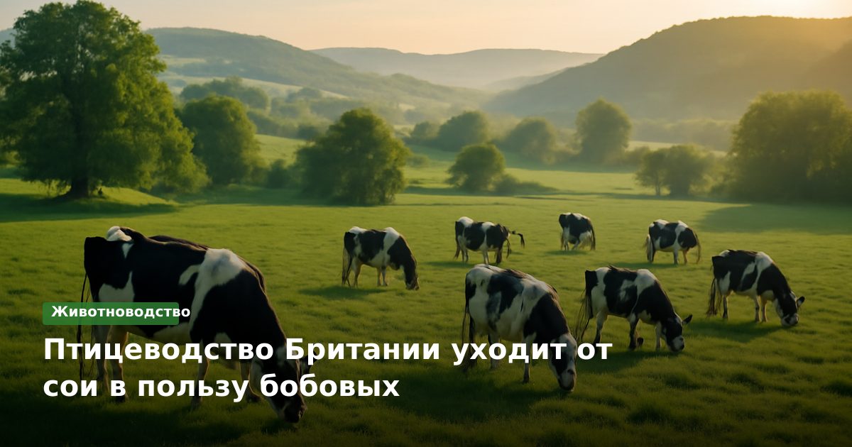 Птицеводство Британии уходит от сои в пользу бобовых