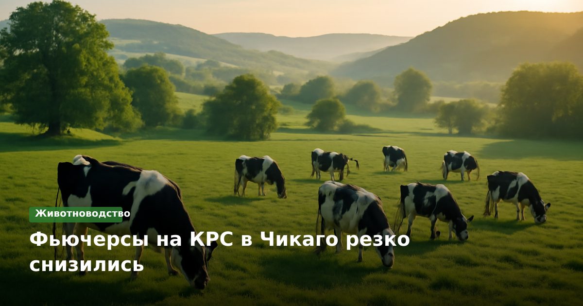 Фьючерсы на КРС в Чикаго резко снизились