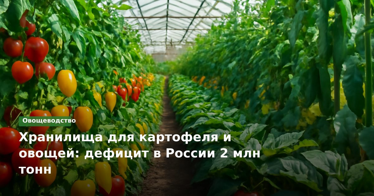 Хранилища для картофеля и овощей: дефицит в России 2 млн тонн