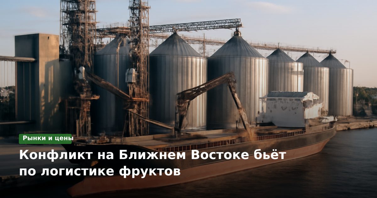Конфликт на Ближнем Востоке бьёт по логистике фруктов