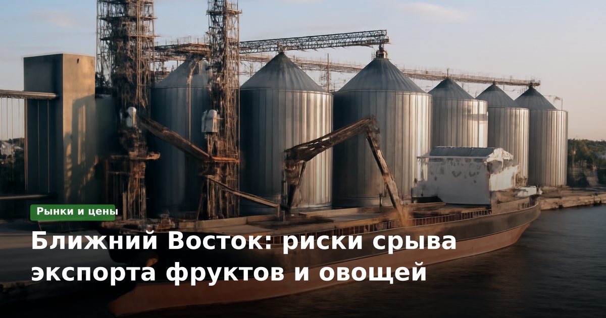 Ближний Восток: риски срыва экспорта фруктов и овощей