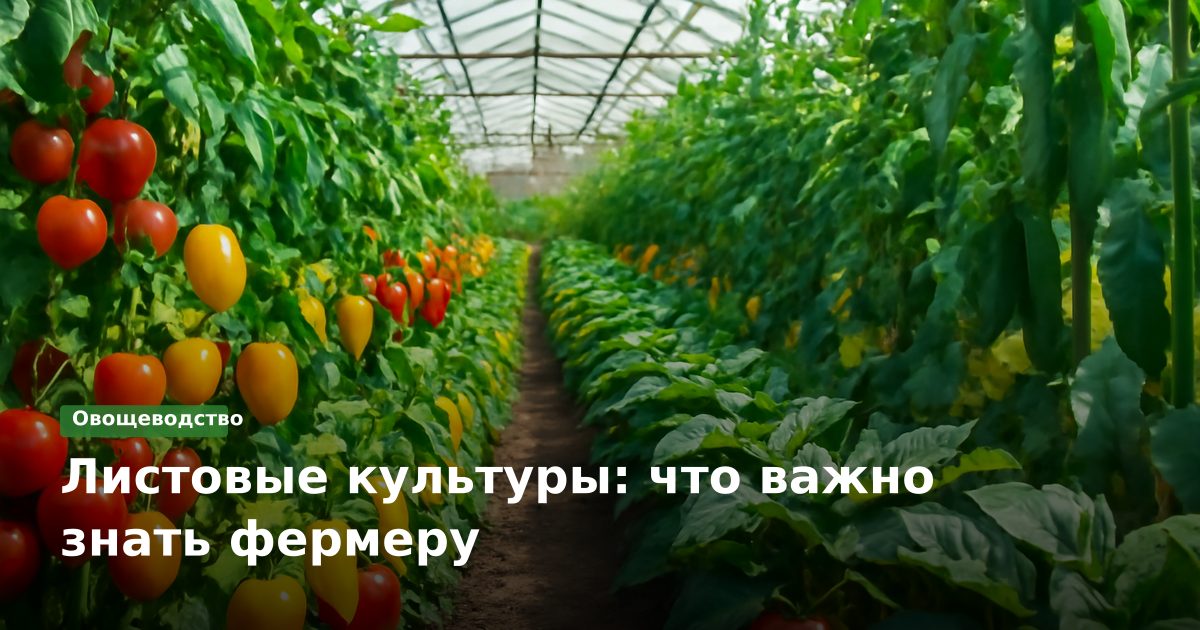 Листовые культуры: что важно знать фермеру
