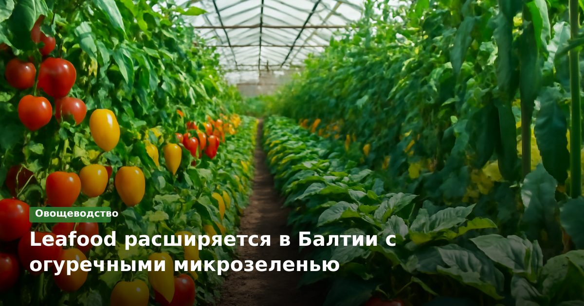 Leafood расширяется в Балтии с огуречными микрозеленью