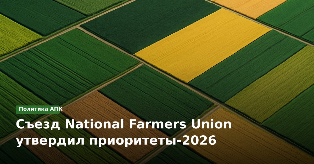 Съезд National Farmers Union утвердил приоритеты-2026
