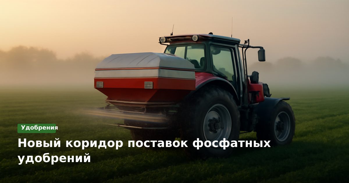 Новый коридор поставок фосфатных удобрений