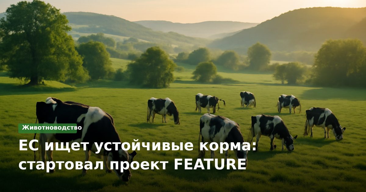 ЕС ищет устойчивые корма: стартовал проект FEATURE