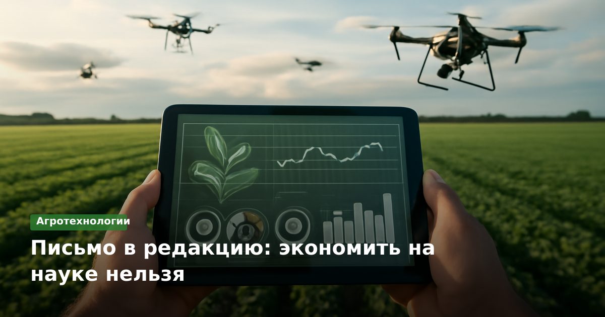 Письмо в редакцию: экономить на науке нельзя