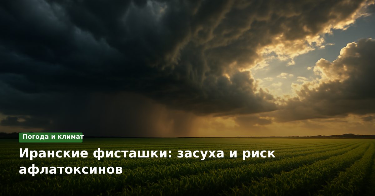 Иранские фисташки: засуха и риск афлатоксинов