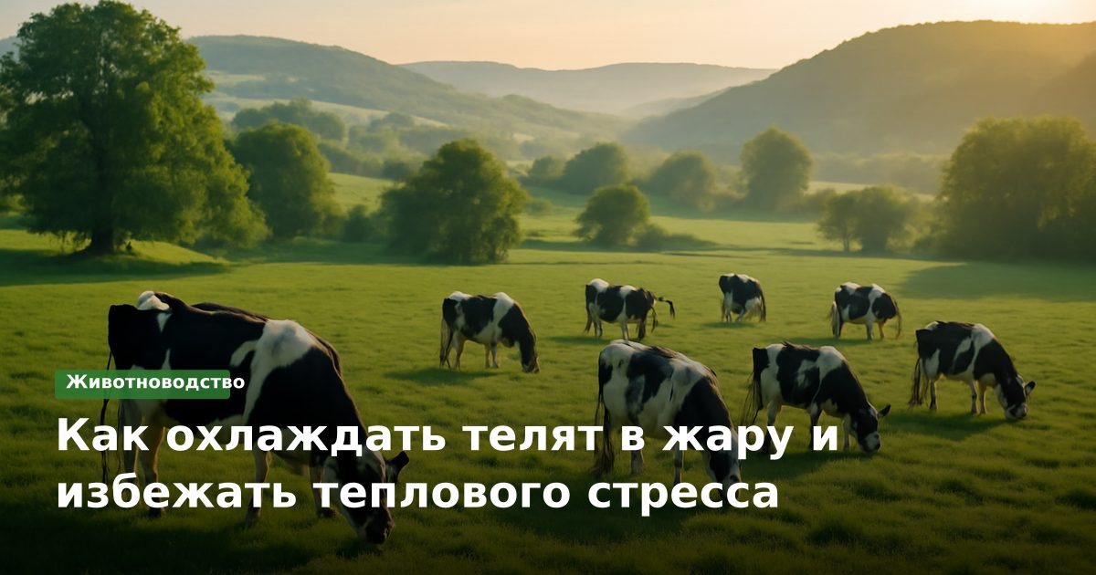 Как охлаждать телят в жару и избежать теплового стресса