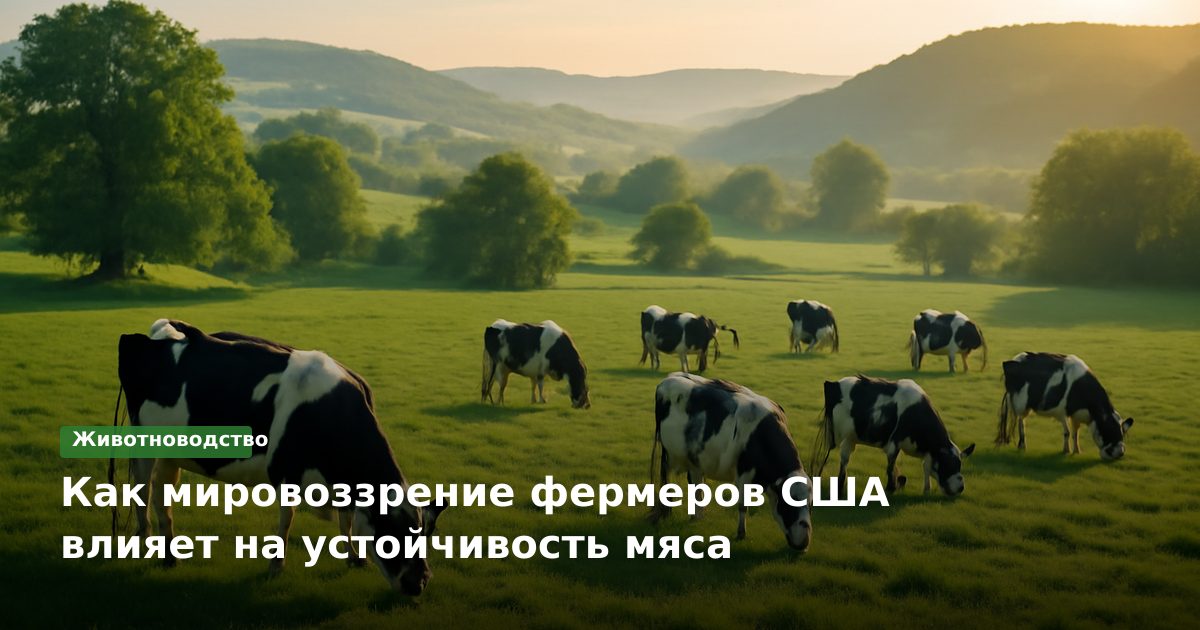 Как мировоззрение фермеров США влияет на устойчивость мяса