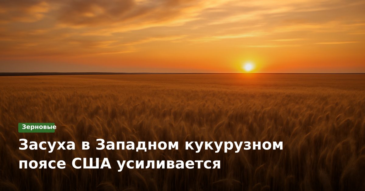 Засуха в Западном кукурузном поясе США усиливается