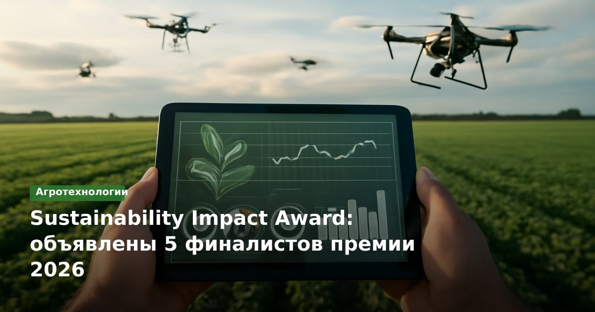 Sustainability Impact Award: объявлены 5 финалистов премии 2026
