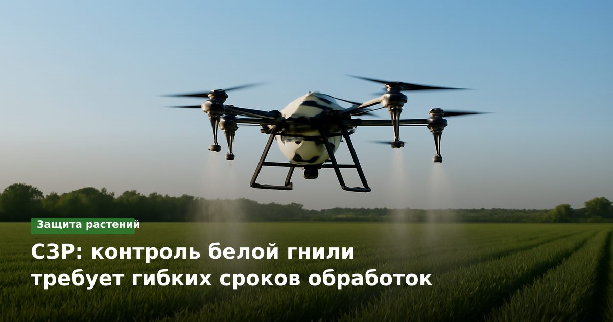 СЗР: контроль белой гнили требует гибких сроков обработок