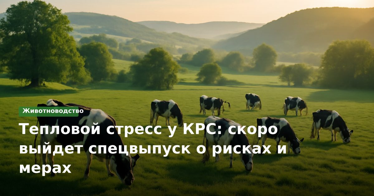 Тепловой стресс у КРС: скоро выйдет спецвыпуск о рисках и мерах