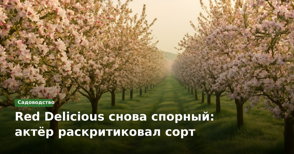Red Delicious снова спорный: актёр раскритиковал сорт