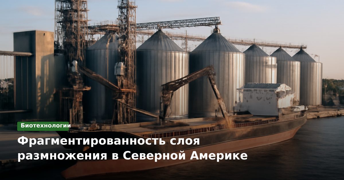 Фрагментированность слоя размножения в Северной Америке