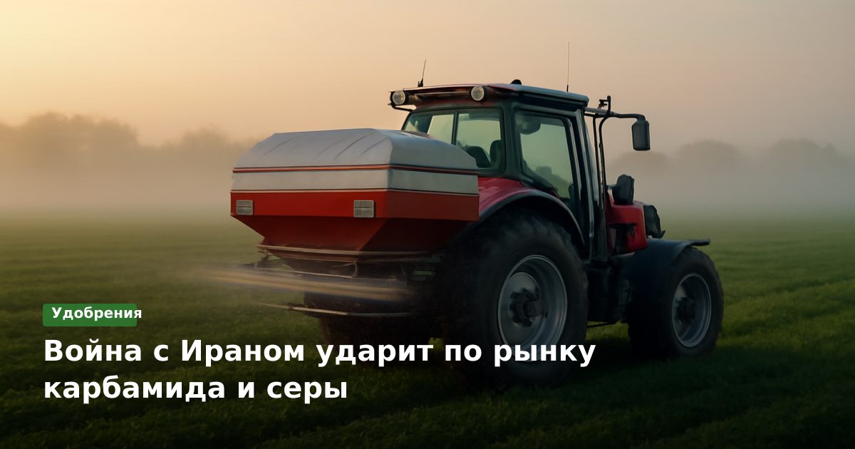 Война с Ираном ударит по рынку карбамида и серы